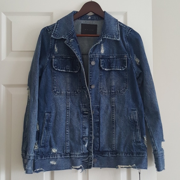 Blank NYC Jackets & Blazers - Blank NYC Destructed Denim Jacket